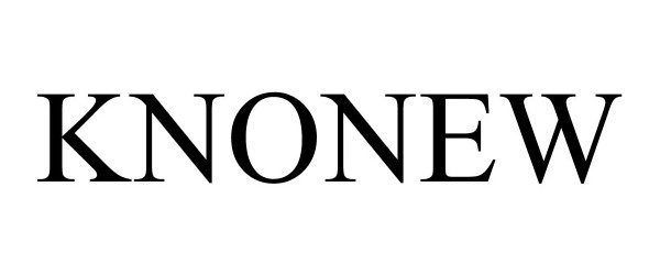 Trademark Logo KNONEW
