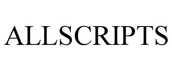 Trademark Logo ALLSCRIPTS