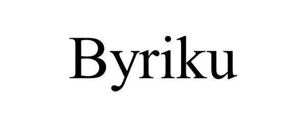 Trademark Logo BYRIKU