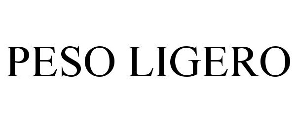 Trademark Logo PESO LIGERO
