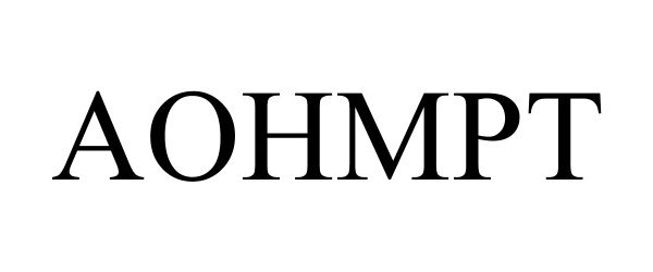Trademark Logo AOHMPT