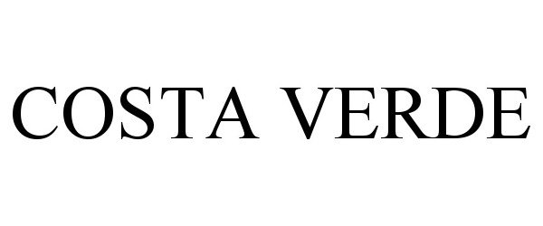 Trademark Logo COSTA VERDE
