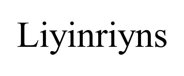 Trademark Logo LIYINRIYNS