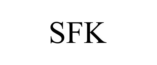 Trademark Logo SFK