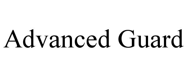 Trademark Logo ADVANCED GUARD
