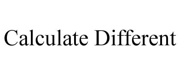  CALCULATE DIFFERENT