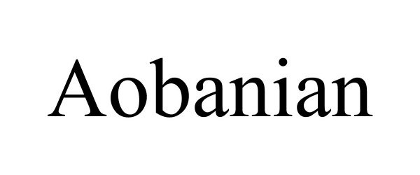 Trademark Logo AOBANIAN