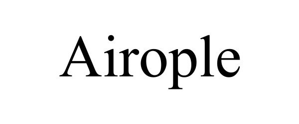 Trademark Logo AIROPLE