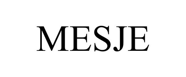 Trademark Logo MESJE