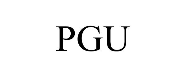 Trademark Logo PGU
