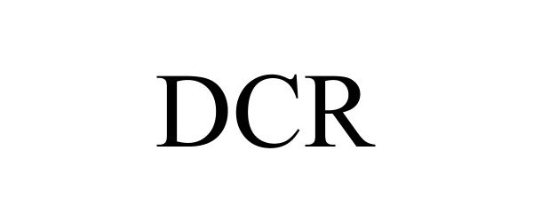 Trademark Logo DCR