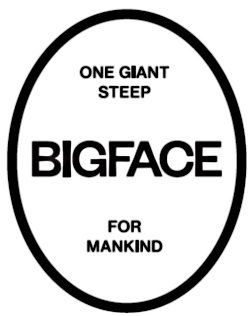  THE WORDS ONE GIANT STEEP BIGFACE FOR MANKIND