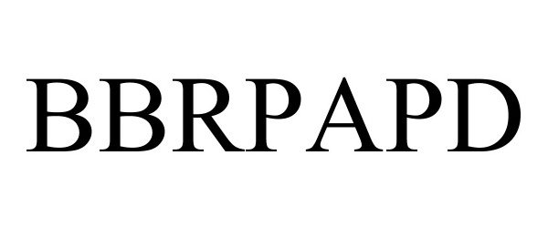 Trademark Logo BBRPAPD