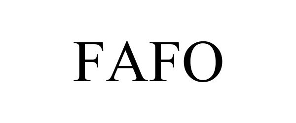 Trademark Logo FAFO