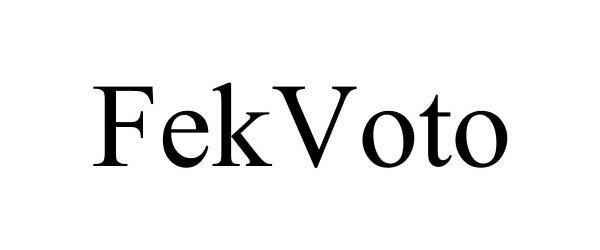  FEKVOTO