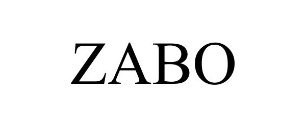 Trademark Logo ZABO