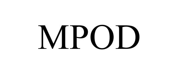 Trademark Logo MPOD
