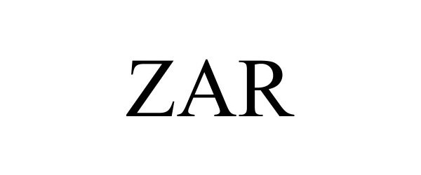 Trademark Logo ZAR