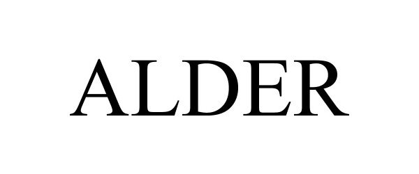 Trademark Logo ALDER