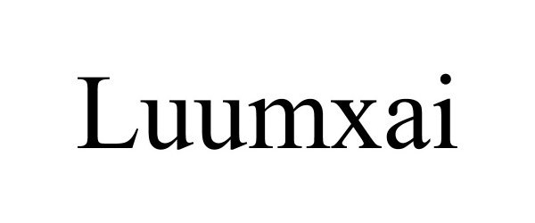 Trademark Logo LUUMXAI