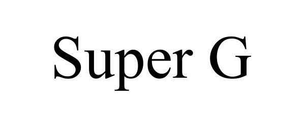 Trademark Logo SUPER G