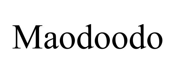 Trademark Logo MAODOODO