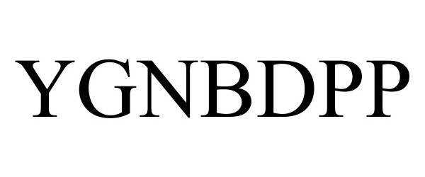 Trademark Logo YGNBDPP