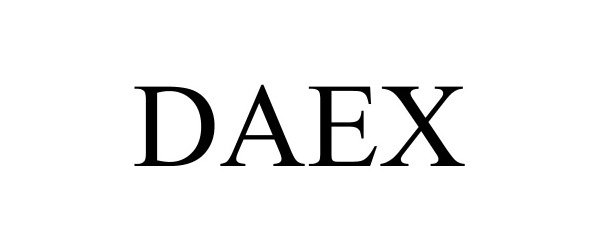 Trademark Logo DAEX