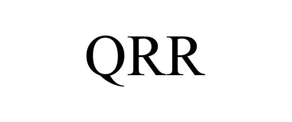 Trademark Logo QRR