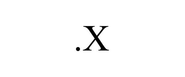 Trademark Logo .X