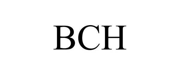 Trademark Logo BCH