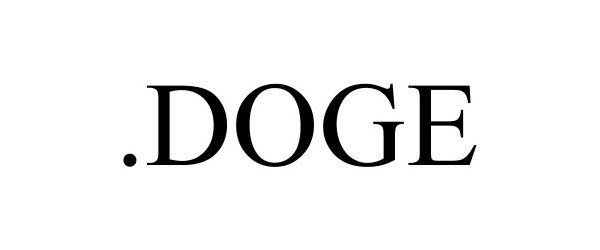 Trademark Logo .DOGE