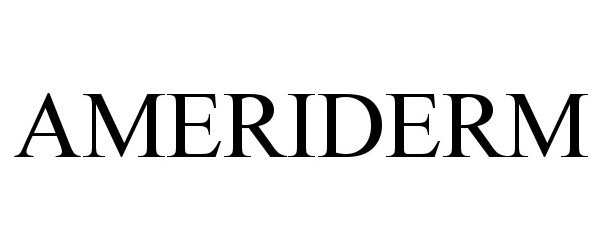 Trademark Logo AMERIDERM