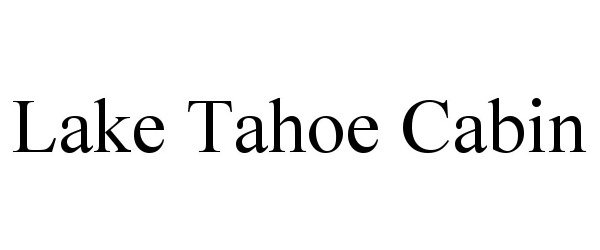  LAKE TAHOE CABIN