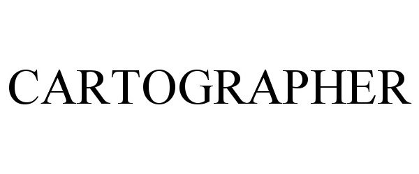 Trademark Logo CARTOGRAPHER