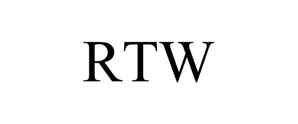 Trademark Logo RTW