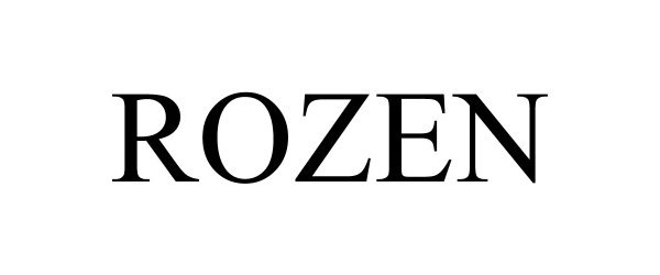 Trademark Logo ROZEN