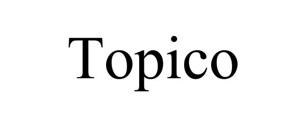 Trademark Logo TOPICO