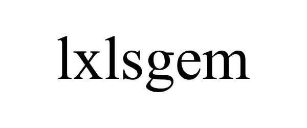 Trademark Logo LXLSGEM