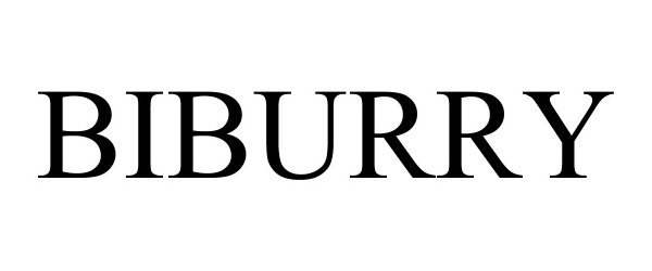 Trademark Logo BIBURRY