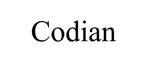 Trademark Logo CODIAN