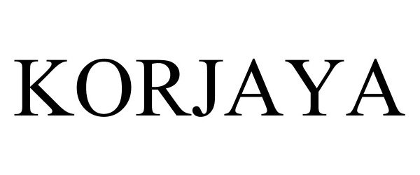 Trademark Logo KORJAYA
