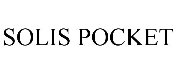 Trademark Logo SOLIS POCKET