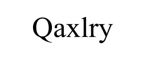 Trademark Logo QAXLRY