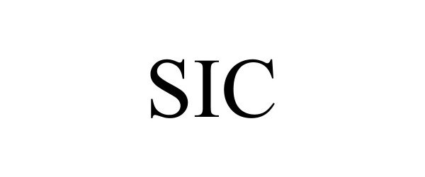 Trademark Logo SIC