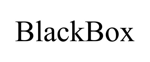 Trademark Logo BLACKBOX