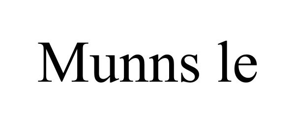 Trademark Logo MUNNS LE