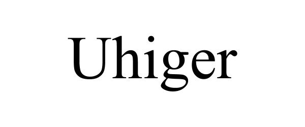 Trademark Logo UHIGER
