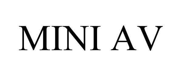 Trademark Logo MINI AV