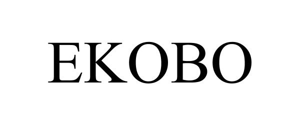 Trademark Logo EKOBO